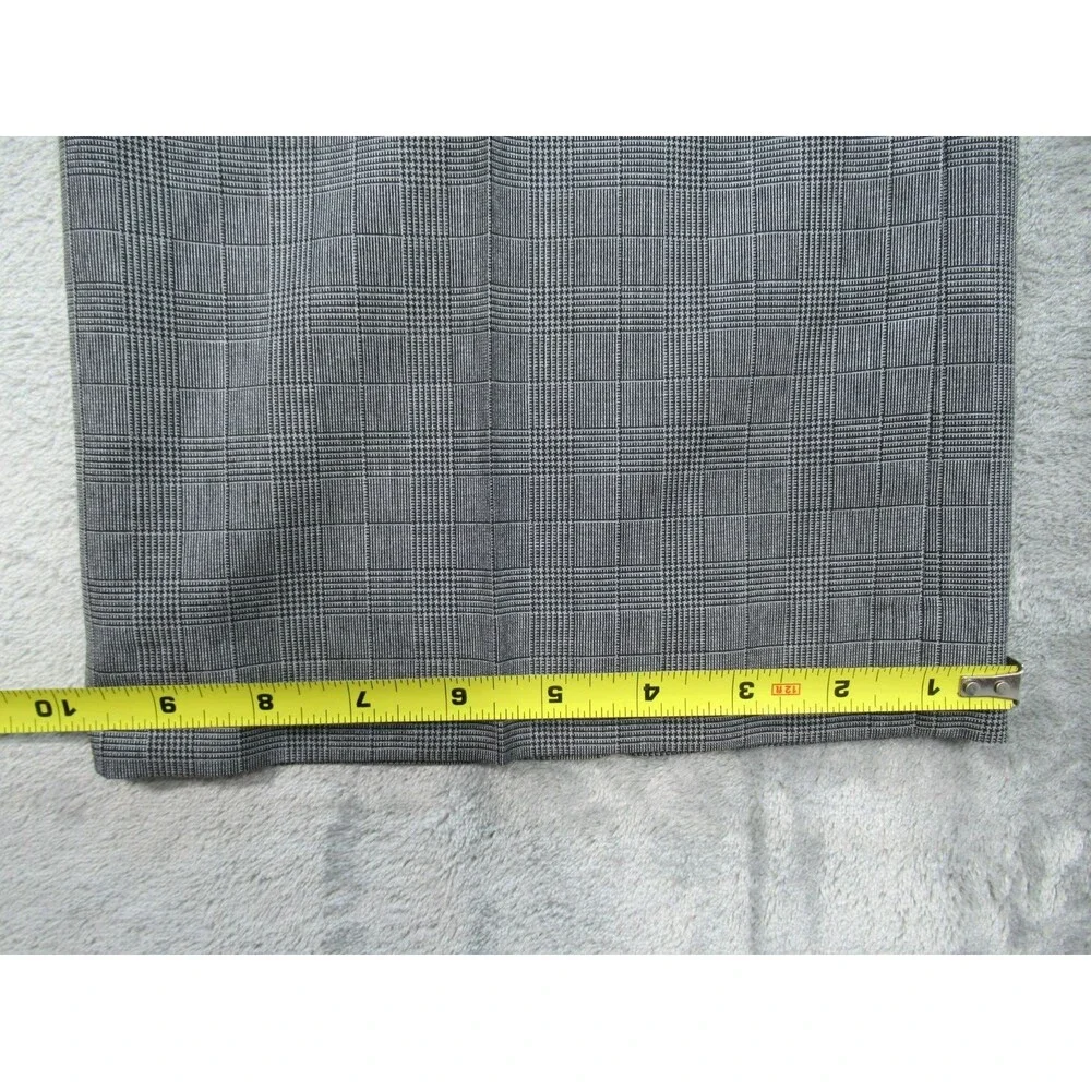 Banana Republic Dress Pants Men's 36x32 (Actual 34 x 31) Tailored Fit Plaid Gray
